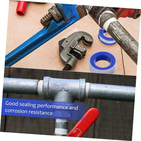 Plumbing tools with 30 Pack High Temp PTFE Plumber Tape That Seals Leaks Like A Boss For Everyday DIY Home Plumbing Leaks And Airtight Seals Non Flammable Tape For Faucets And Pipe Fittings