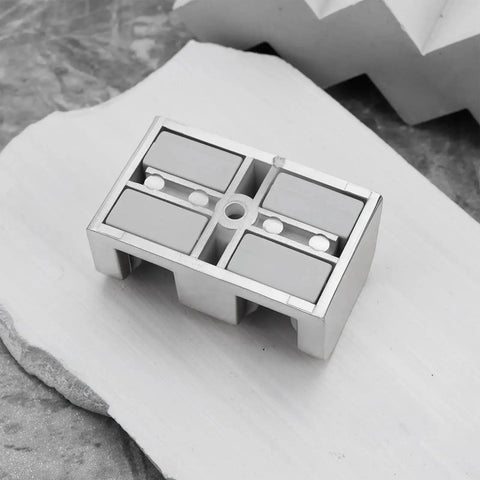4 Pieces 8mm Anti Collision Stopper Side Guide For Glass Sliding Doors In Shower Rooms Bathroom Silver Finish