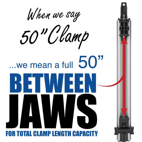 Straight Edge Clamp For Cutting Large Plywood Sheets And Dado Slots - 50 inch jaw capacity illustration