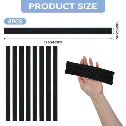 Silicone Luggage Wheel Covers 8 Pack Noise Reducing Shock Absorbing Wheel Protectors Universal Fit Size Guide