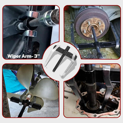 10 Inch 2 Jaw Gear Puller For Internal And External Removal Of Pulleys Bearings And Gears in various uses and angles