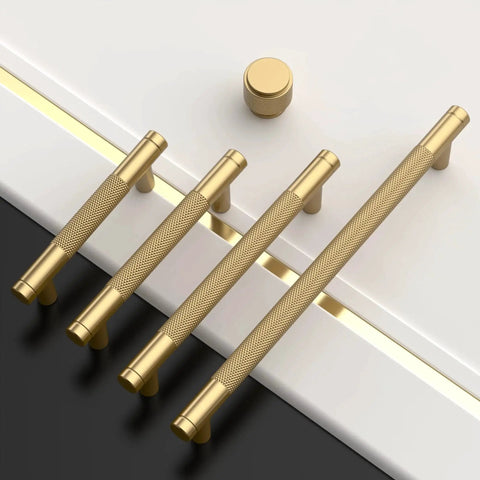 Champagne Bronze Cabinet Pulls 5 Inch Drawer Handles 128mm Center to Center 10 Pack for Kitchen and Bathroom Cabinets hardware display