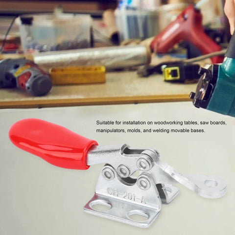 Heavy Duty Toggle Clamps Set Of Four Galvanized Iron Quick Release Woodworking Jigs And Fixtures For Welding And Assembly