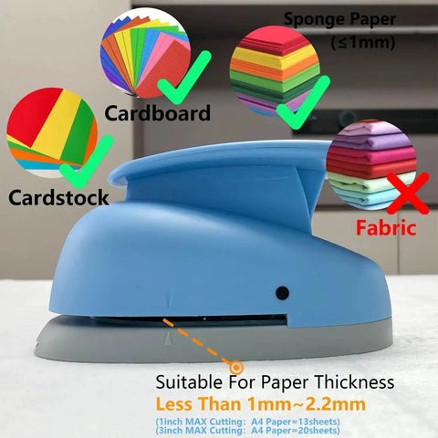 Two And A Half Inch Circle Hole Punch Cutter For Paper Crafts Cardstock Gift Wrapping And Scrapbooking Easy Ergonomic Lever Punch
