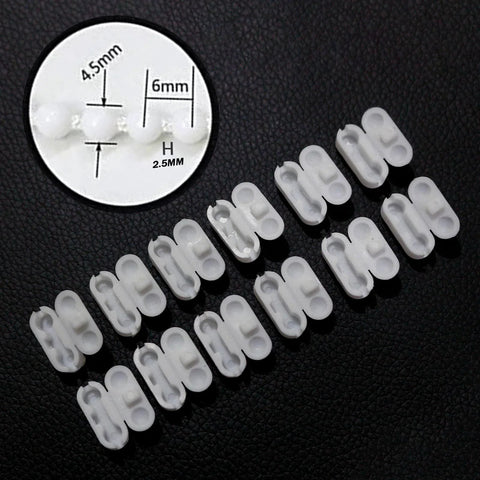 White Bead Chain Cord For Roller Blinds Replacement 10 Yards With 12 Ball Chain Connectors And Fittings
