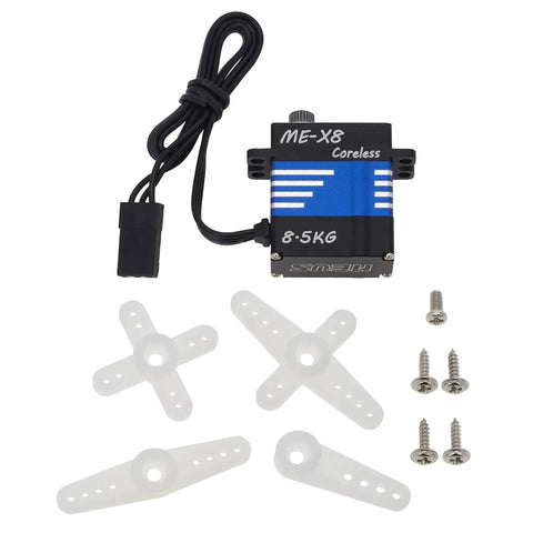 Coreless RC Micro Servo 8.5KG High Torque For SCX24 TRX4M SCX10 TRX4 1/24 1/18 1/10 1/8 RC Crawlers 6-8.4V with accessories