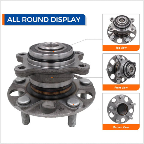 Rear Wheel Hub Bearing Assembly Pack Of 2 Compatible With 2006 2011 Honda Civic LX GX DX Durable OEM Fitment