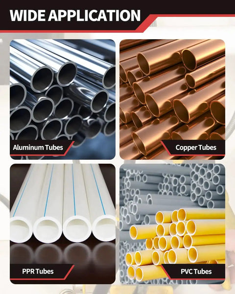 4 Piece 4 In 1 Copper Pipe Cleaning Kit With Reamer And Deburring Brush For 1/2 And 3/4 Inch PVC PPR Brass Aluminum Pipes