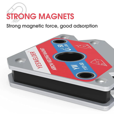 Heavy Duty Magnetic Welding Holders Set 4 Pack With 50 Lb Holding Power For Precise Angles And Joints In Welding And Fabrication By YesWelder