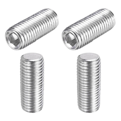 304 Stainless Steel Grub Screws Set, Cup Point Allen Head Internal Hex Socket Drive, M16 Two By Twenty Five Millimeter, 4 Pcs, Built To Last For Bathroom Fixtures, Furniture Repairs, Diy Projects, Electronics, And Appliances