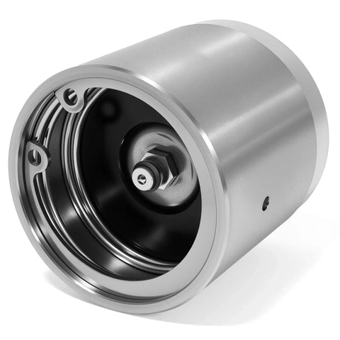 Stainless Steel Bearing Protectors And Dust Covers 1.98 Inch Hub Caps 4 Pack for Trailers Boats and Vehicles, showing side view