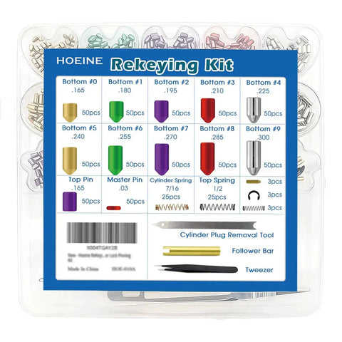 Universal Rekeying Kit For Schlage Locks All In One Pinning Kit With Master Pins Bottom Pins Top Pins And Springs