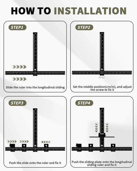 Step-by-step installation guide for Aluminum Cabinet Hardware Jig With Center Punch For Precise Handle And Drawer Installations Pro Grade Template Tool For Cabinet Doors And Pulls Laser Cut Marking Guide Durable Woodworking Kit For Pros.