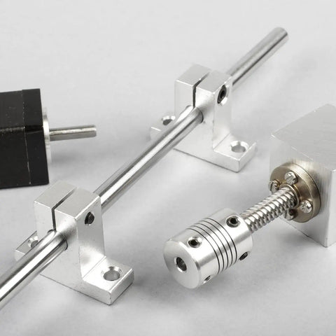 4 Pack SK25 Aluminum Linear Rod Rail Shaft Support Brackets for 25mm Shaft, Rail Guides Mounting for CNC Machines, 3D Printers