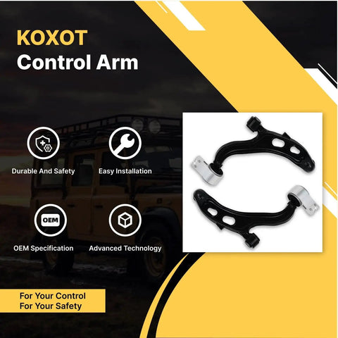 2Pc Front Lower Control Arm With Ball Joint Kit K622916 K622917 For Ford Taurus 2013-2019, Flex 2013-2016, Lincoln MKS MKT 2013-2019