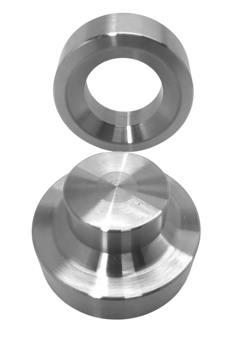 Complete Ten Piece Dimple Die Set For Hydraulic Press Use Includes One Half To Three Inch Dies And Dzus Dimple Die