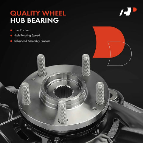 Front Right Steering Knuckle And Wheel Bearing Hub Assembly Direct Fit For Hyundai Sonata 2006-2010 Passenger Side close-up