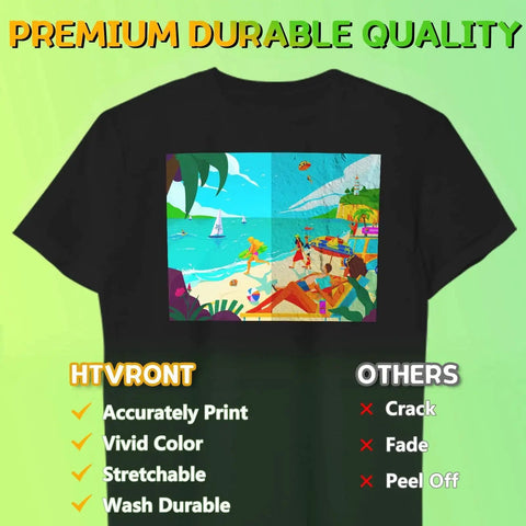 Heat Transfer Paper For Dark T Shirts 25 Sheets 8 By 11 Inches Works With Inkjet And Laser Printers Easy To Use Printable Stretchable And Durable Transfers For Custom Tees And DIY Clothing Projects