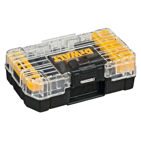 Impact Driver Bit Set With FlexTorq For Quick Bit Changes, 35 Piece Screwdriver Bit Kit With Clear Lid And Bit Bar Storage System