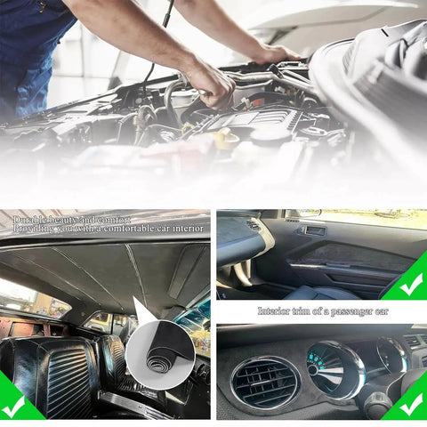 Suede Headliner Fabric With Foam Backing For Car Interior Black 96x60 installed in vehicle, showing interior finish and fit.