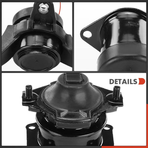 Close-up of Engine And Transmission Mount Kit For Acura TL 2009-2014 V6 3.5L 3.7L Automatic Transmission 4 Piece Set