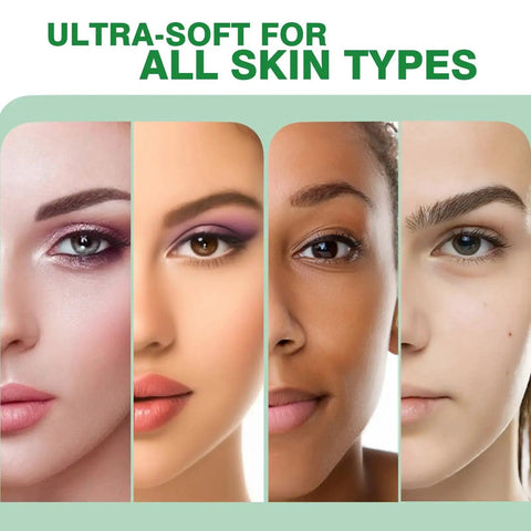 Close-up of diverse eyes illustrating the use of Tea Tree Oil Eyelid Wipes Individually Wrapped Hydrating For Sensitive Eyes.