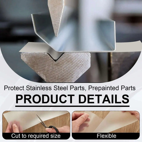 Urethane Die Guard Film for Press Brakes Protective Tape for Metal Bending Dies Prevent Scratches on Stainless Steel and Aluminum