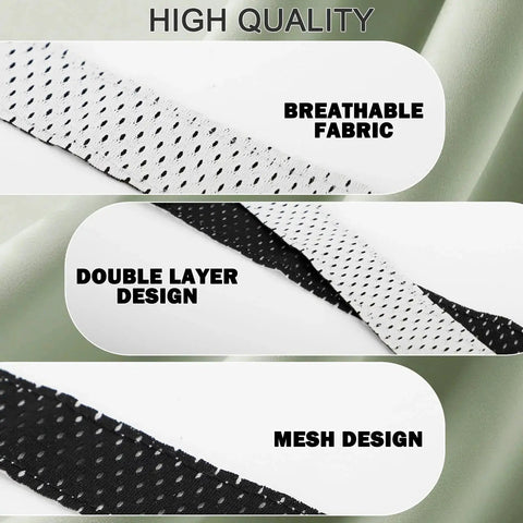 Softball Sleeve Holders With Hook Loop Fasteners Reversible Black And White Sleeve Ties For Soccer Baseball Basketball And Other Team Sports Shirts 10 Pack Breathable Durable Mesh showing fabric details