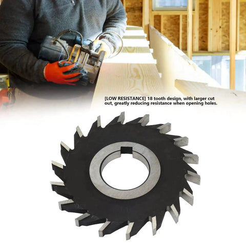 18 Teeth Milling Cutter High Speed Steel Face Mill Disc For Plane Processing 100mm Diameter with operator.