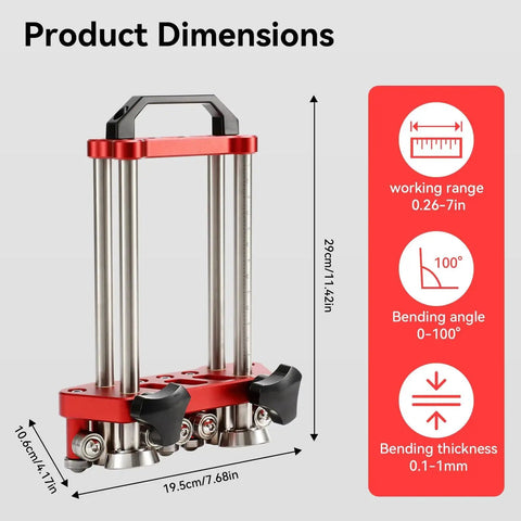 Sheet Metal Roller And Two Station Bender For Metal Roofing Tools And Fabrication 0 To 100 Degree Bends Lightweight Portable