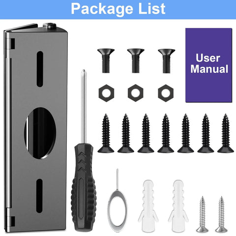 Package contents of Adjustable Doorbell Angle Mount 35 To 55 Degrees For Wired Doorbell Pro Or Pro Plus Camera Mount Wedge Kit