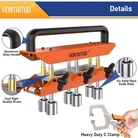 Three Station Edge Roller Bender For Metal Roofing And Sheet Metal Projects with aluminum handle and steel guide rods