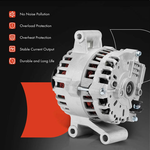 Alternator Replacement For Ford F150 And Focus 2000 2004 12V 110A Clockwise Six Groove Pulley Direct Fit Easy Install