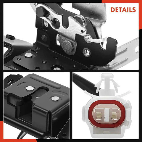 Toyota Sequoia Rear Liftgate Latch Actuator Replacement For 2001 2007 SUV close-up metal components and connectors