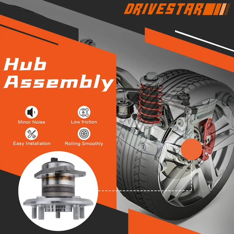 Rear Wheel Hub Bearing Assembly Driver Left Side For Lexus ES300 ES330 ES350 And Toyota Avalon Camry Highlander Solara ABS Models 5 Lug