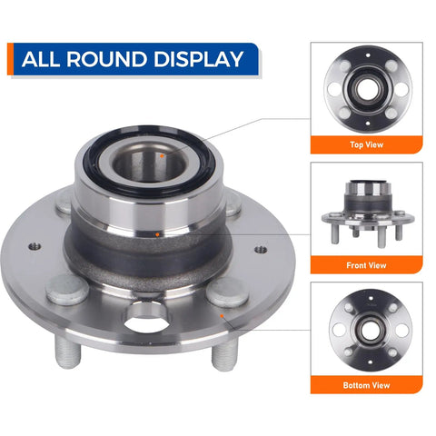 Rear Wheel Bearing And Hub Assembly 512034 Fits Acura Integra 1994 To 1998 Non ABS Honda Accord 1986 To 1989 Civic 1992 To 2000