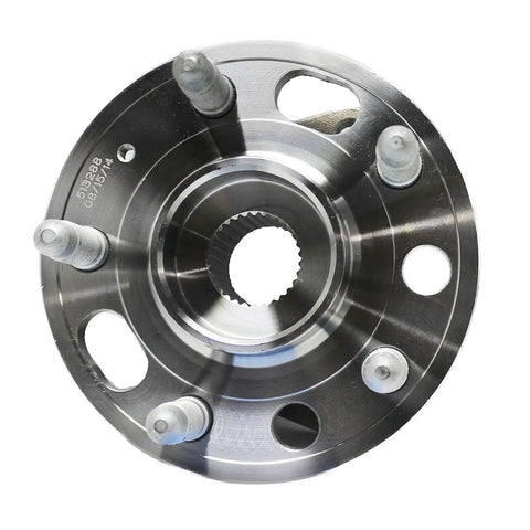 Top view of beefed up front and rear wheel hub bearing kit with set of 24 chrome lug nuts and 2 socket keys included for 2010-2017 models.