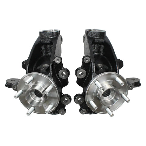Front Left And Front Right Wheel Knuckle Hub Bearing Assembly For Ford Focus 2.0L 2012 2013 2014 2015 2016 2017 2018 Replacement Parts Premium Grade