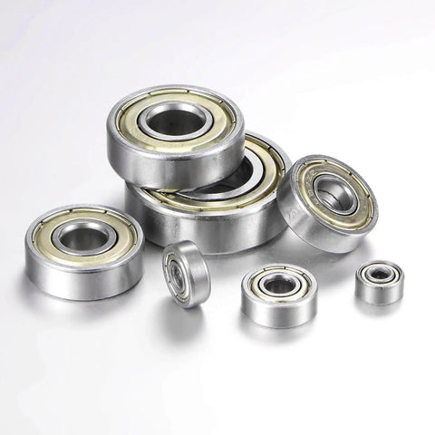 Pack of 25 623ZZ deep groove ball bearings, 3mm bore 10mm OD 4mm thickness, carbon steel double-shielded ABEC3 Z1 displayed
