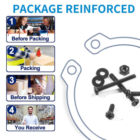 Packaging process and contents of Eight Sizes M2 Pan Head Phillips Machine Screws Set 4mm To 20mm Black Carbon Steel Fasteners Kit