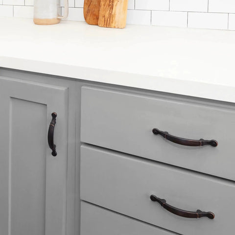 10 Pack 5.55 Inch Oil Rubbed Bronze Cabinet Pulls With 3 Inch Center To Center For Kitchen Cabinets And Drawers