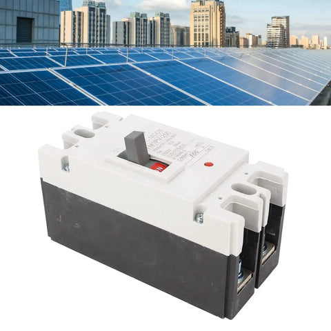 Two Pole 160 Amp Direct Current Miniature Circuit Breaker 20kA Short-Circuit Capacity 1000V Rating Flame Retardant Compact