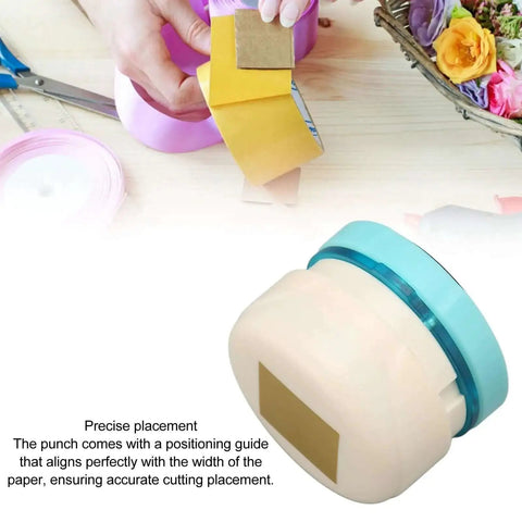 Durable Metal Hole Punch For Paper Crafting DIY Embossing Punch Cuts Multiple Sheets with clean edges, handheld with positioning guide