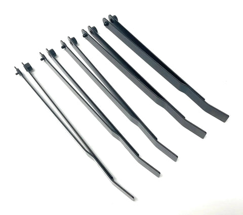 Pro Grade Durable Stainless Steel 5 Piece 6 Inch Hole Finder Tools Kit For Sheet Metal Strap Duplicator Includes Hole Sizes Forty Thirty Twenty One Ten And One Quarter Inch For Quick Precise Layer To Layer Hole Alignment displayed flat