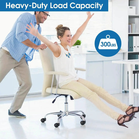 Heavy Duty 2 Inch Office Chair Wheels Set Of 5 Quiet Rubber Rotating Caster Wheels For Hardwood Floors Easy Glide
