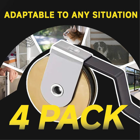 Heavy Duty Stainless Steel Sliding Screen Door Tension Spring Kit With One And Three Quarter Inch V Style Offset Bend And Steel Ball Bearing Smooth Glide Roller Replacement For B638 B687 B639 close-up
