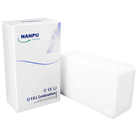 NANPU compressed air filter regulator combo box with white foam insert