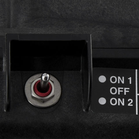 Close-up of toggle switch on CVA 24T Valve Actuator Replacement For Pool Systems, 24V AC Motor, 180 Degree Rotation, Easy Install