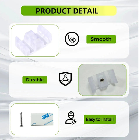 8 Pack Clear Shower Door Bumpers With Screws And Adhesive For Glass Doors product detail with smooth and durable labels