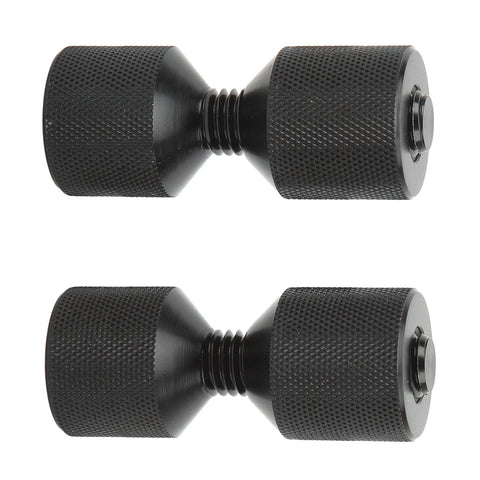 Flange Pin Quick Aluminum Two Hole Dowel Pin Tool For Automotive And Machinery, Lightweight Portable Alignment Pin, pair of black pins.